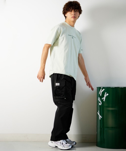 NEW ERA(ニューエラ)の「NEW ERA/ニューエラ 半袖Tシャツ バックプリント レギュラーフィット 14121902/14121903/14121904/14121905(Tシャツ/カットソー・メンズ・ミント/ホワイト/ブラック/ストーン・M/L/XL/2XL)」の18枚目の写真