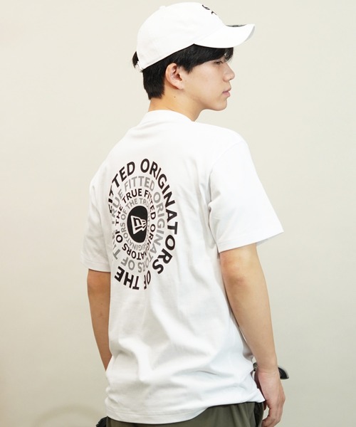 NEW ERA(ニューエラ)の「NEW ERA/ニューエラ 半袖Tシャツ バックプリント レギュラーフィット 14121902/14121903/14121904/14121905(Tシャツ/カットソー・メンズ・ミント/ホワイト/ブラック/ストーン・M/L/XL/2XL)」の10枚目の写真