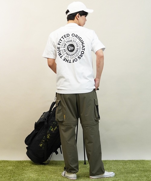 NEW ERA(ニューエラ)の「NEW ERA/ニューエラ 半袖Tシャツ バックプリント レギュラーフィット 14121902/14121903/14121904/14121905(Tシャツ/カットソー・メンズ・ミント/ホワイト/ブラック/ストーン・M/L/XL/2XL)」の13枚目の写真