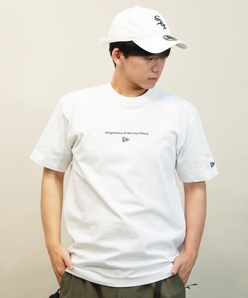 NEW ERA(ニューエラ)の「NEW ERA/ニューエラ 半袖Tシャツ バックプリント レギュラーフィット 14121902/14121903/14121904/14121905(Tシャツ/カットソー・メンズ・ミント/ホワイト/ブラック/ストーン・M/L/XL/2XL)」の6枚目の写真