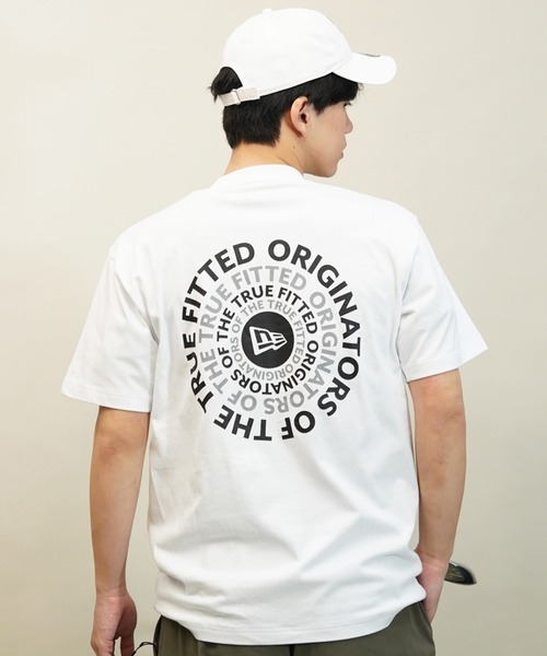 NEW ERA(ニューエラ)の「NEW ERA/ニューエラ 半袖Tシャツ バックプリント レギュラーフィット 14121902/14121903/14121904/14121905(Tシャツ/カットソー・メンズ・ミント/ホワイト/ブラック/ストーン・M/L/XL/2XL)」の9枚目の写真