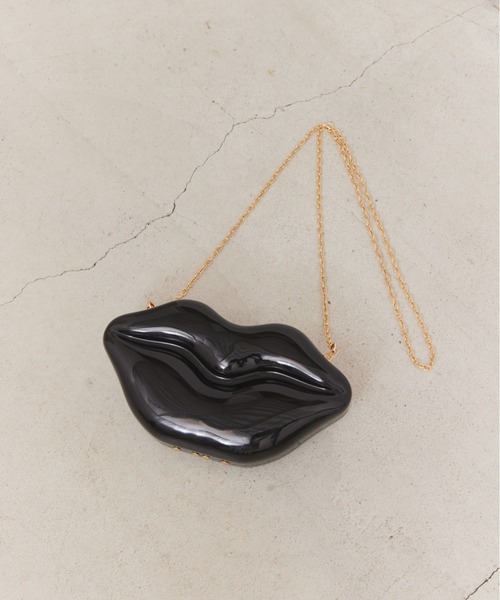 manana suerte(マニャーナスエルテ)の「LIPモチーフショルダーBAG(ショルダーバッグ・レディース・シルバー/ブラック/レッド・FREE)」の17枚目の写真