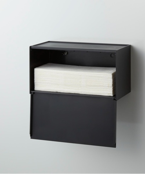 tower（タワー）の「tower(タワー) マグネットトレー付きペーパータオルディスペンサー（キッチン収納・レディース・ホワイト/ブラック・ONE SIZE）」の19枚目の写真