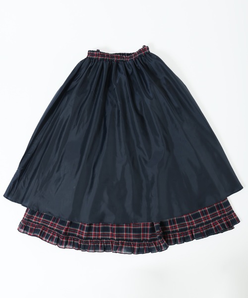 WC(ダブル シー)の「《カラバリ豊富◎》タータンチェックティアードスカート(スカート・レディース・ベージュ/ネイビー/レッド/ブラック・FREE)」の8枚目の写真