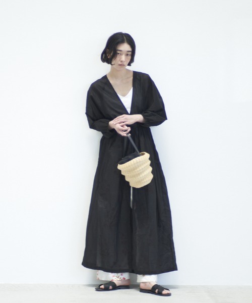 Odds（オッズ）の「odds/オッズ　BAUM WIKKER BAG　かごバッグ　od241-0614（ハンドバッグ・レディース・ブラック/ナチュラル・FREE）」の6枚目の写真