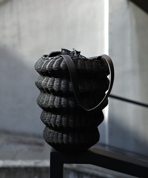Odds（オッズ）の「odds/オッズ　BAUM WIKKER BAG　かごバッグ　od241-0614（ハンドバッグ・レディース・ブラック/ナチュラル・FREE）」の8枚目の写真