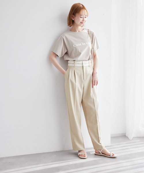 ROPE' PICNIC(ロペピクニック)の「マーベルトパンツ(その他パンツ・レディース・ベージュ系その他/サックスブルー・40/38/36)」の21枚目の写真