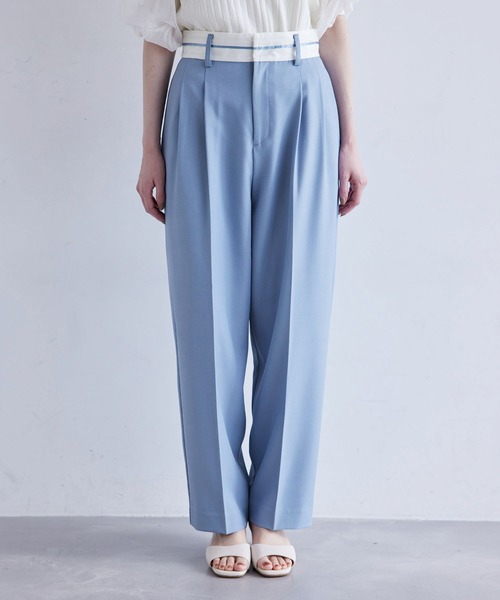 ROPE' PICNIC(ロペピクニック)の「マーベルトパンツ(その他パンツ・レディース・ベージュ系その他/サックスブルー・40/38/36)」の18枚目の写真