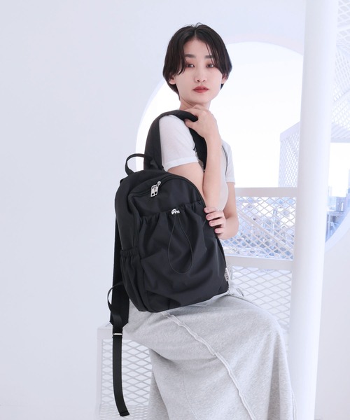 新色追加 / 詳細動画あり】ギャザー入りナイロンリュック（バック