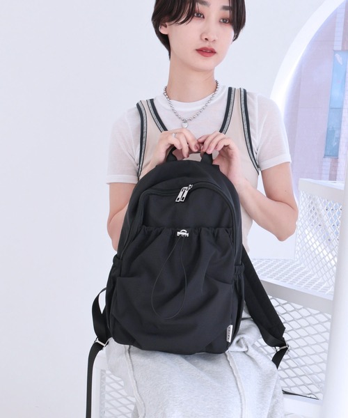 新色追加 / 詳細動画あり】ギャザー入りナイロンリュック（バック