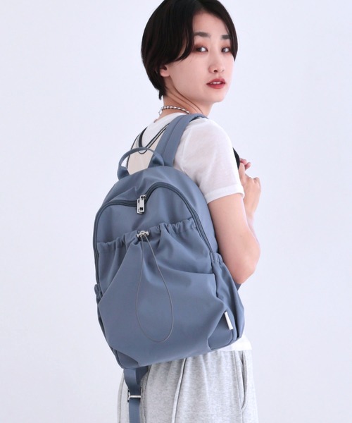 新色追加 / 詳細動画あり】ギャザー入りナイロンリュック（バック