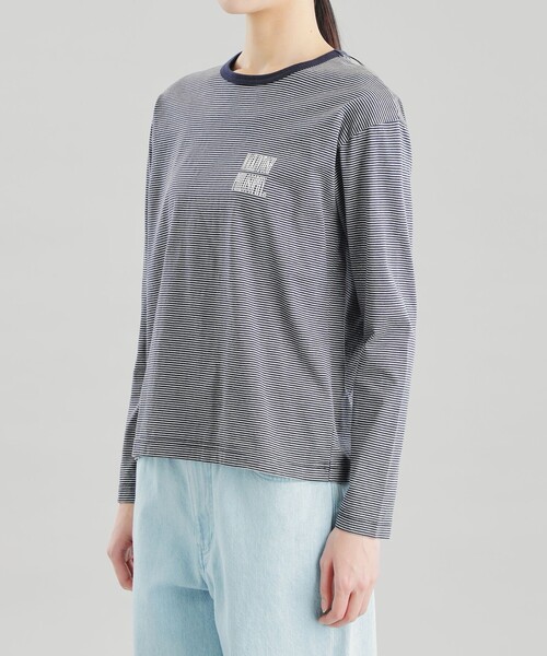 MACKINTOSH PHILOSOPHY(マッキントッシュ フィロソフィー)の「GREY LABEL シャープロゴボーダーロンT(Tシャツ/カットソー・レディース・チャコールグレー/ベージュ・2/6)」の8枚目の写真
