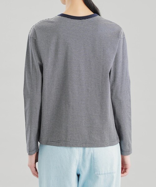 MACKINTOSH PHILOSOPHY(マッキントッシュ フィロソフィー)の「GREY LABEL シャープロゴボーダーロンT(Tシャツ/カットソー・レディース・チャコールグレー/ベージュ・2/6)」の9枚目の写真