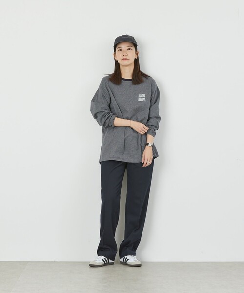 MACKINTOSH PHILOSOPHY(マッキントッシュ フィロソフィー)の「GREY LABEL シャープロゴボーダーロンT(Tシャツ/カットソー・レディース・チャコールグレー/ベージュ・2/6)」の2枚目の写真