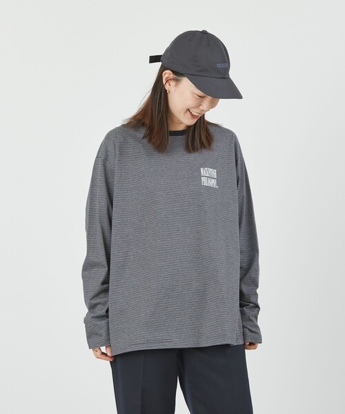 MACKINTOSH PHILOSOPHY(マッキントッシュ フィロソフィー)の「GREY LABEL シャープロゴボーダーロンT(Tシャツ/カットソー・レディース・チャコールグレー/ベージュ・2/6)」の14枚目の写真