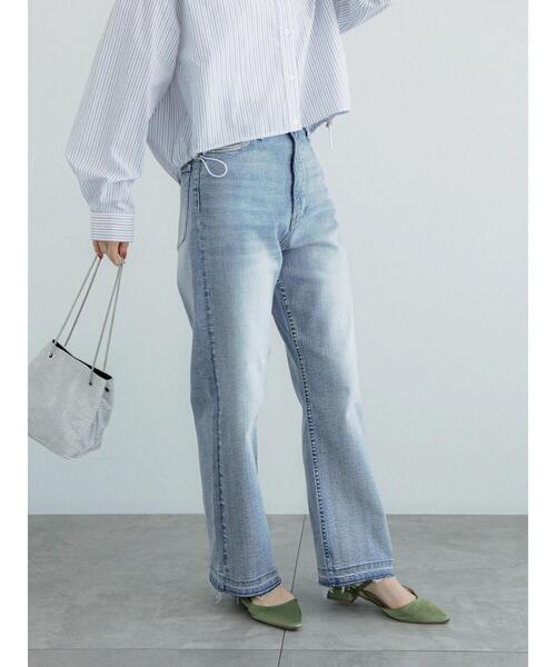Te chichi(テチチ)の「Denimパンツ(ストレート)(その他パンツ・レディース・サックスブルー/ブルー・S/M)」の2枚目の写真