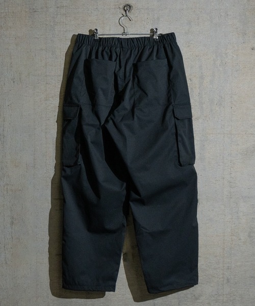 セール】【t】ナチュラルストレッチ 裾ドローコードワイドカーゴ