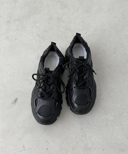 CLEA(クレア)の「厚底ダッドシューズ/スニーカー(スニーカー・レディース・ブラック/アイボリー・24.5cm/23.5cm)」の20枚目の写真