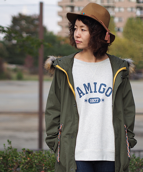 チチカカ（チチカカ）の「アミーゴスウェットクルー（スウェット・レディース・グレー/グリーン/チャコールグレー/オレンジ/オートミール/ブルー・MEDIUM/LARGE）」の3枚目の写真