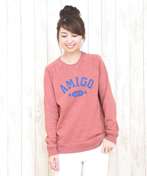 チチカカ（チチカカ）の「アミーゴスウェットクルー（スウェット・レディース・グレー/グリーン/チャコールグレー/オレンジ/オートミール/ブルー・MEDIUM/LARGE）」の6枚目の写真