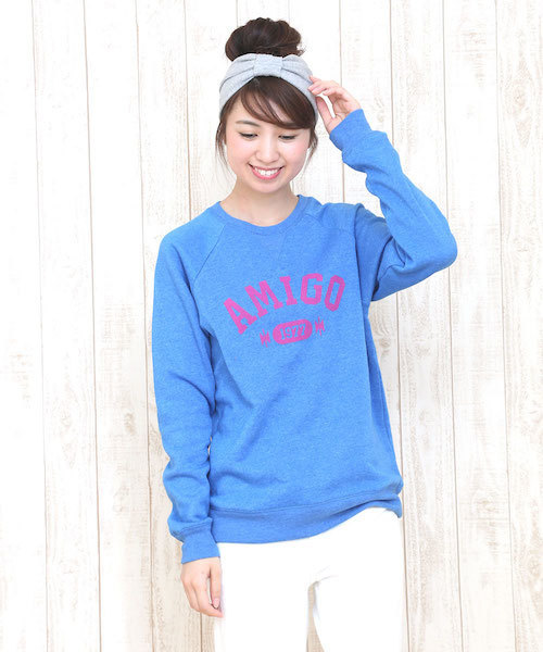 チチカカ（チチカカ）の「アミーゴスウェットクルー（スウェット・レディース・グレー/グリーン/チャコールグレー/オレンジ/オートミール/ブルー・MEDIUM/LARGE）」の5枚目の写真