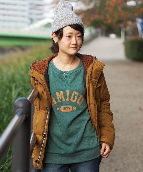 チチカカ（チチカカ）の「アミーゴスウェットクルー（スウェット・レディース・グレー/グリーン/チャコールグレー/オレンジ/オートミール/ブルー・MEDIUM/LARGE）」の4枚目の写真