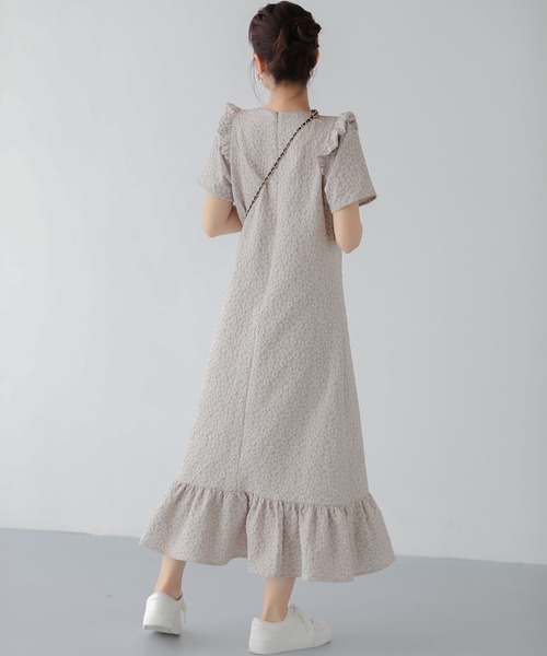 ZOZO限定商品】フラワージャガードロングワンピース（ワンピース