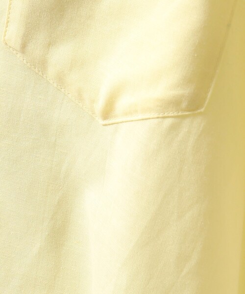 SHOO・LA・RUE（シューラルー）の「◆【UVカット/抗菌防臭/吸水速乾】ゆる さら ふわり フレンチリネンブレンド 前あきシャツ（シャツ/ブラウス・レディース・ホワイト/ライトイエロー系/パープル/ブルー系その他4/チャコールグレー/グリーン系その他4・02/03/04）」の8枚目の写真
