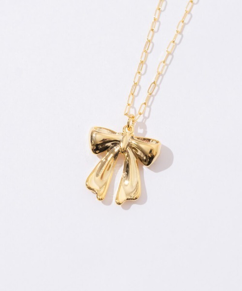 flower(フラワー)の「エターナルリボンネックレス(ネックレス・レディース・ゴールド・FREE)」の5枚目の写真