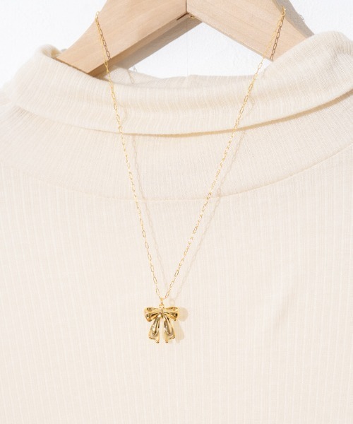 flower(フラワー)の「エターナルリボンネックレス(ネックレス・レディース・ゴールド・FREE)」の10枚目の写真