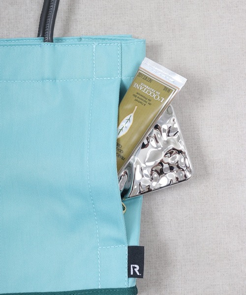 ROOTOTE（ルートート）の「ROOTOTE　スクエア オーバーラップミニトート（トートバッグ・レディース・ブラック/ブルー系/ベージュ/ピンク/グレー・FREE）」の7枚目の写真