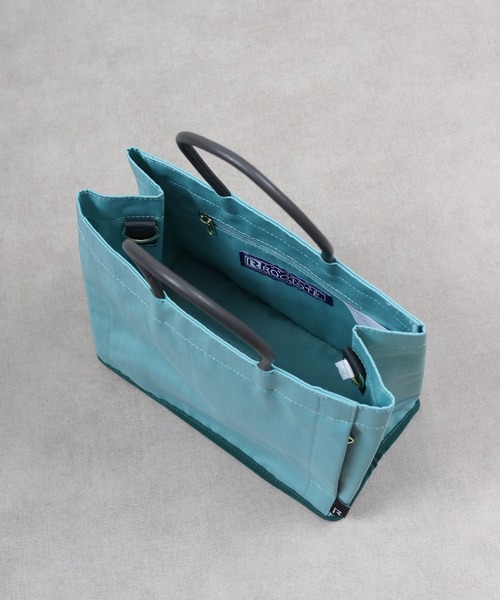 ROOTOTE（ルートート）の「ROOTOTE　スクエア オーバーラップミニトート（トートバッグ・レディース・ブラック/ブルー系/ベージュ/ピンク/グレー・FREE）」の8枚目の写真