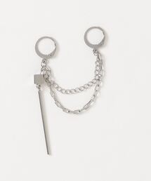 SILVER BULLET | 『SBLTR』ユニセックス デザインピアス（片耳）(ピアス（片耳用）)
