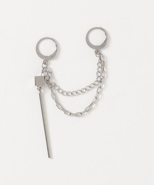 SILVER BULLET(シルバーバレット)の「『SBLTR』ユニセックス デザインピアス(片耳)(ピアス(片耳用)・レディース・シルバー系その他/シルバー系その他2/シルバー系その他3/シルバー系その他4・FREE)」の1枚目の写真