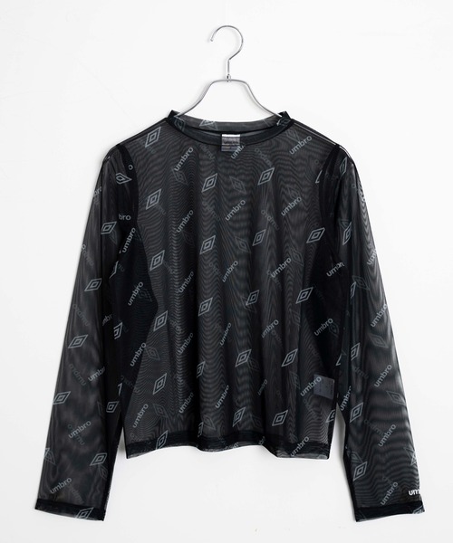 UMBRO(アンブロ)の「∴WEGO/別注UMBROロゴシアーロンT(Tシャツ/カットソー・レディース・ベージュ/ブラック・FREE)」の18枚目の写真