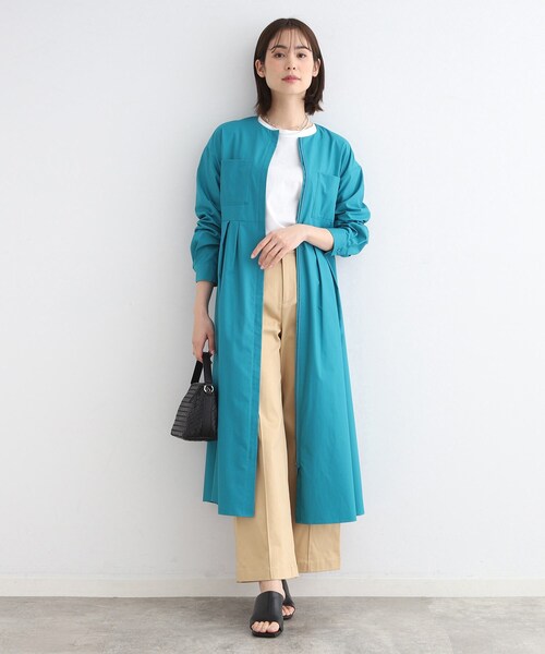 セール】【洗える／羽織り可能】ワーク風デザインワンピース