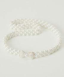 marun | ＜大きいサイズ＞ 帯留めにも使えるマルチWAYパール調ゴムベルト（選べる3サイズ）marun(ベルト)