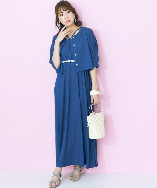 marun（マルン）の「＜大きいサイズ＞ 帯留めにも使えるマルチWAYパール調ゴムベルト（選べる3サイズ）marun（ベルト・レディース・ホワイト・1/3/2）」の5枚目の写真