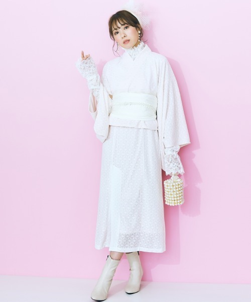 marun（マルン）の「＜大きいサイズ＞ 帯留めにも使えるマルチWAYパール調ゴムベルト（選べる3サイズ）marun（ベルト・レディース・ホワイト・1/3/2）」の17枚目の写真