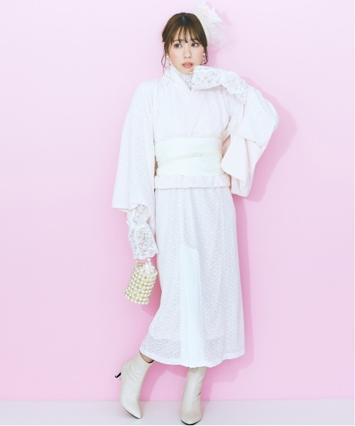 marun（マルン）の「＜大きいサイズ＞ 帯留めにも使えるマルチWAYパール調ゴムベルト（選べる3サイズ）marun（ベルト・レディース・ホワイト・1/3/2）」の14枚目の写真