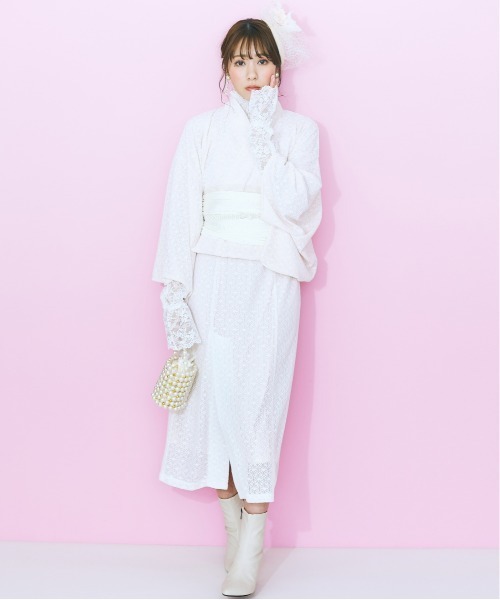 marun（マルン）の「＜大きいサイズ＞ 帯留めにも使えるマルチWAYパール調ゴムベルト（選べる3サイズ）marun（ベルト・レディース・ホワイト・1/3/2）」の13枚目の写真