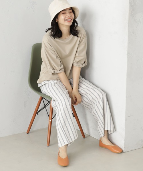 FOUND GOOD(ファウンドグッド)の「フラットパンプス(パンプス・レディース・グリーン系2/グレー系2/アイボリー/オレンジ系5/ベージュ/ブラック・XL/L/M/S)」の6枚目の写真