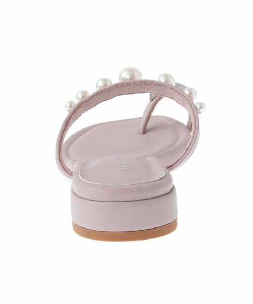 31 Sons de mode(トランテアン ソン ドゥ モード)の「パールトングサンダル(パンプス・レディース・ピンク/ブラック/クリーム・S/M/L)」の6枚目の写真