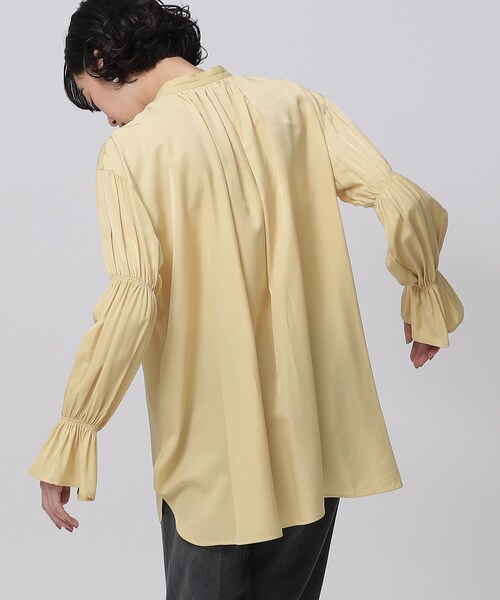 GALLEST（ギャレスト）の「◆シャーリングスリーブブラウス（シャツ/ブラウス・レディース・ホワイト/ネイビー/イエロー・38）」の10枚目の写真