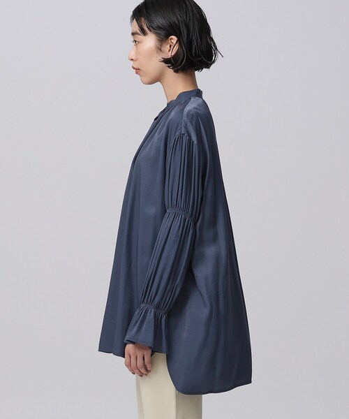 GALLEST（ギャレスト）の「◆シャーリングスリーブブラウス（シャツ/ブラウス・レディース・ホワイト/ネイビー/イエロー・38）」の21枚目の写真