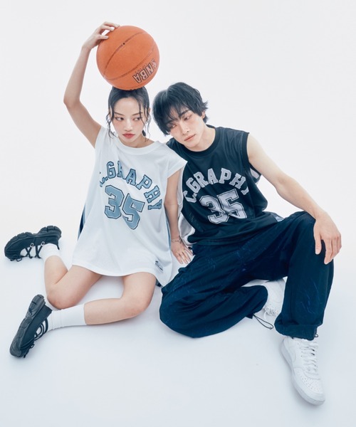 codegraphy（コードグラフィー）の「C.GRAPHY Mesh Jersey  Sleeveless（Tシャツ/カットソー・メンズ・ホワイト/ブラック・MEDIUM/LARGE）」の8枚目の写真