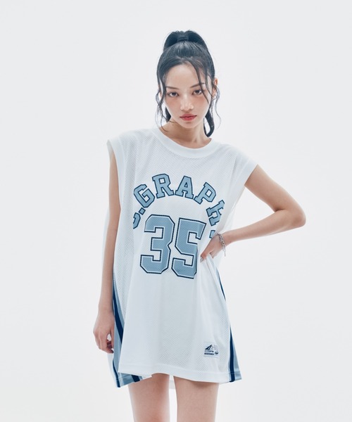 codegraphy（コードグラフィー）の「C.GRAPHY Mesh Jersey  Sleeveless（Tシャツ/カットソー・メンズ・ホワイト/ブラック・MEDIUM/LARGE）」の6枚目の写真