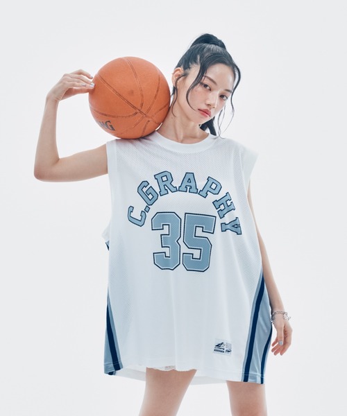 codegraphy（コードグラフィー）の「C.GRAPHY Mesh Jersey  Sleeveless（Tシャツ/カットソー・メンズ・ホワイト/ブラック・MEDIUM/LARGE）」の13枚目の写真