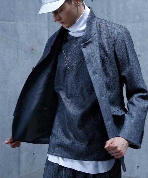 MONKEY TIME（モンキータイム）の「＜monkey time＞∴ STRC W/N STND 3B JKT/ジャケット（テーラードジャケット・メンズ・グレー/ネイビー・MEDIUM/X-LARGE/LARGE/SMALL）」の12枚目の写真