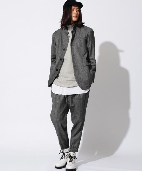 MONKEY TIME（モンキータイム）の「＜monkey time＞∴ STRC W/N STND 3B JKT/ジャケット（テーラードジャケット・メンズ・グレー/ネイビー・MEDIUM/X-LARGE/LARGE/SMALL）」の13枚目の写真